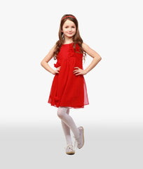 Red Frock With Lace